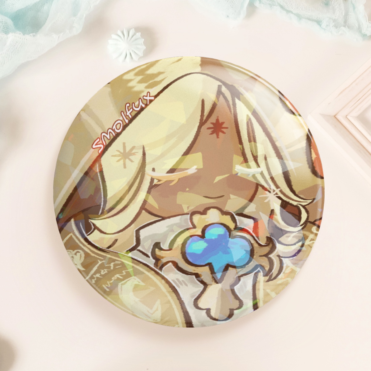 Pure Vanilla | round button pin badge