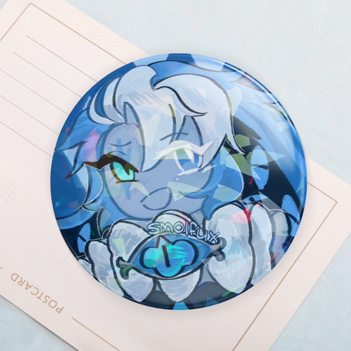 Shadow Milk | round button pin badge