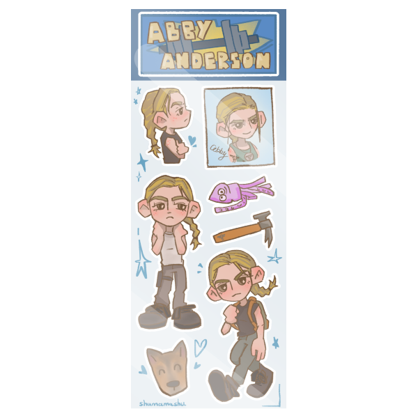 abby stickers sheet