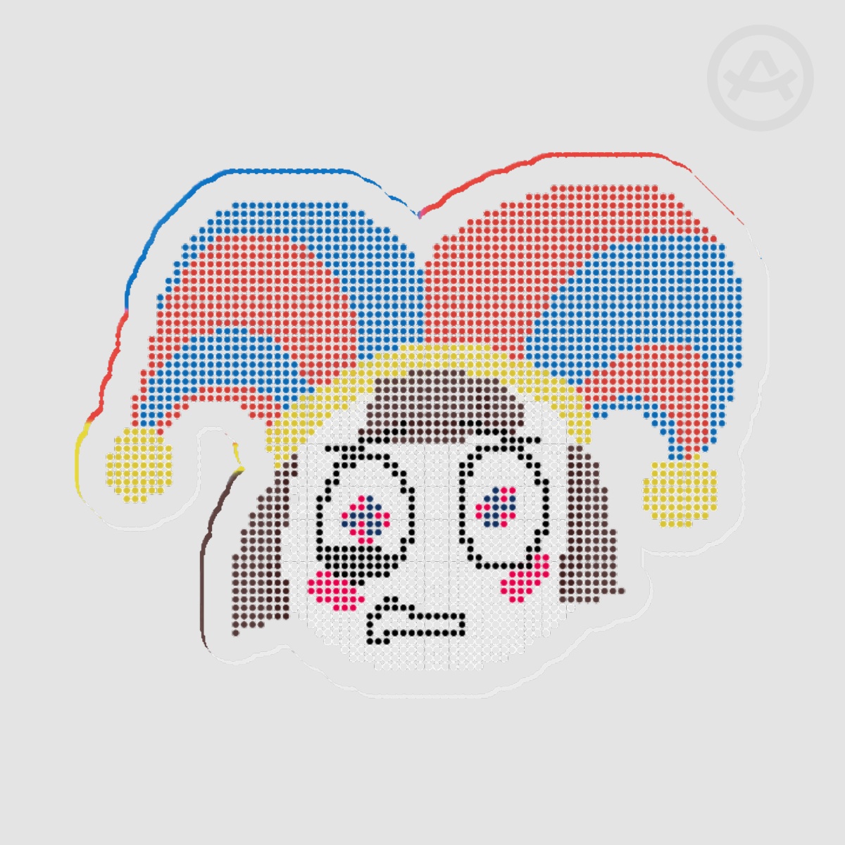 [Unofficial] Pomni Dot Face Acrylic Pin