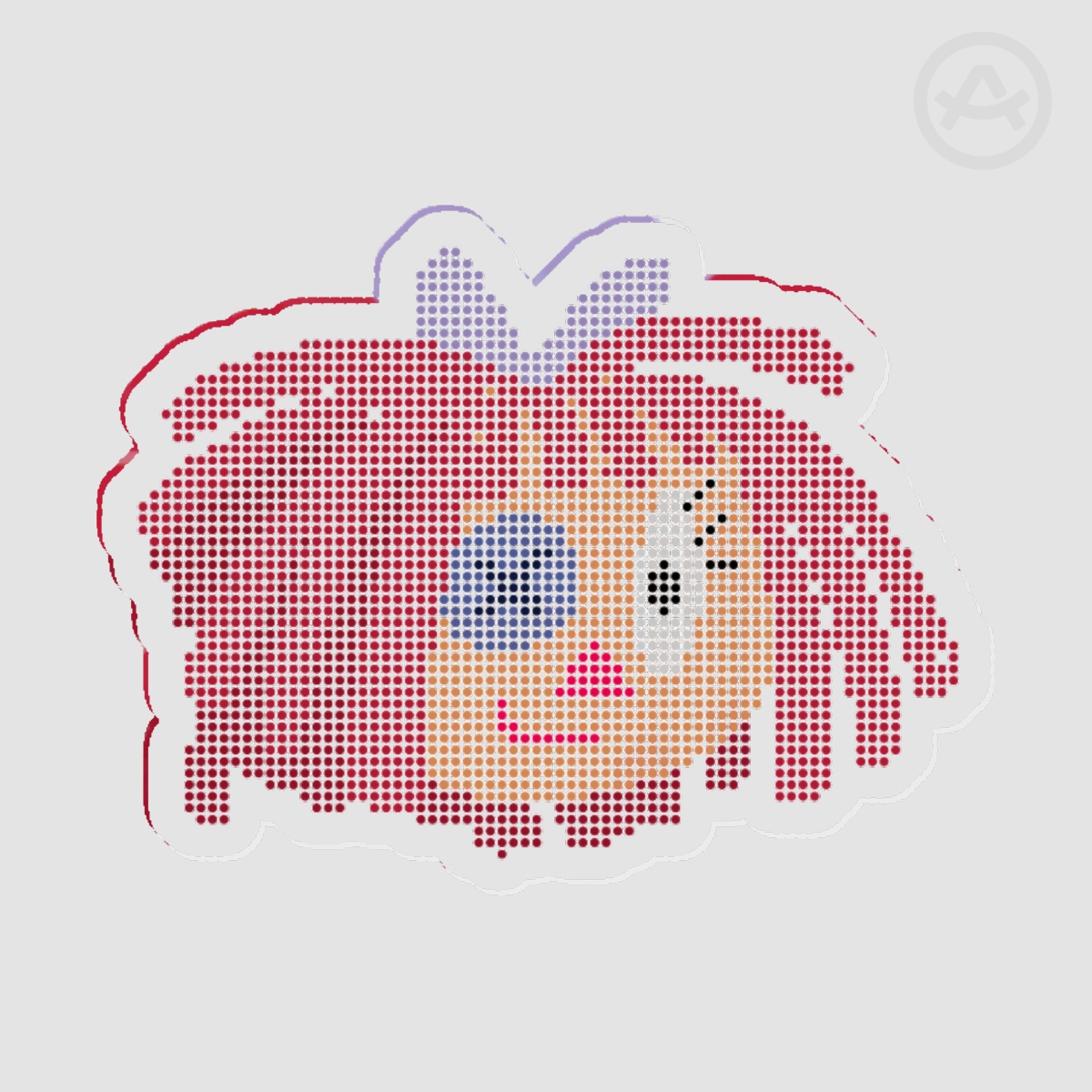 [Unofficial] Ragatha Dot Face Acrylic Pin