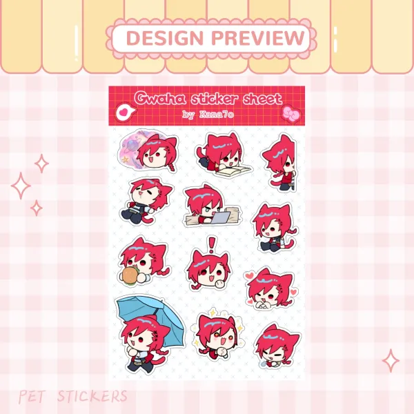 Gwaha Transparent Sticker Sheet
