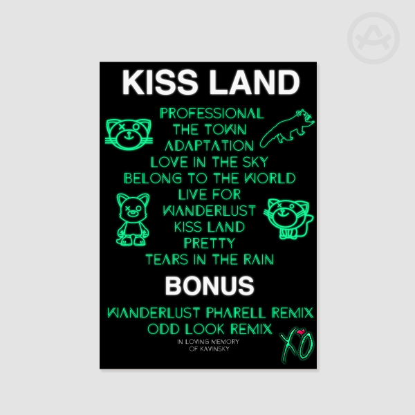 The Weeknd - Kiss Land Tracklist Poster