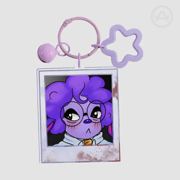Purple Secretary Acrylic Keychain