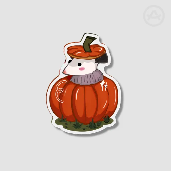 Pumpkin Possum Fridge Magnet