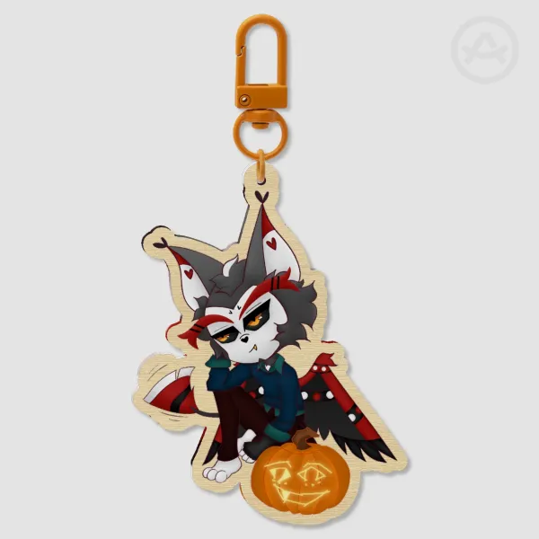 Husk Wood Keychain