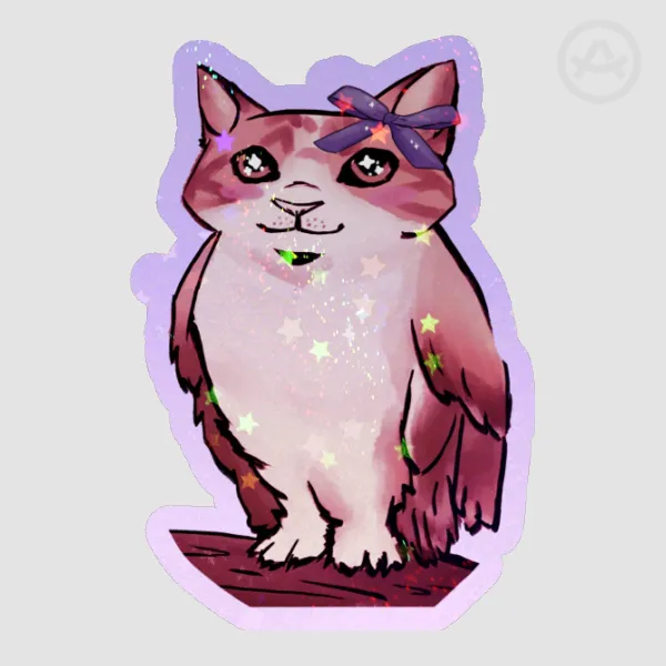 Meowl sticker