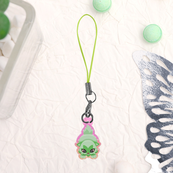 Sprigatito | Glittery Phone Charm