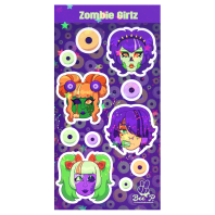 Zombie Girlz - Deco Star Holo Sticker Sheet