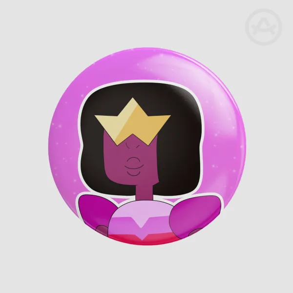 Garnet Round Pin