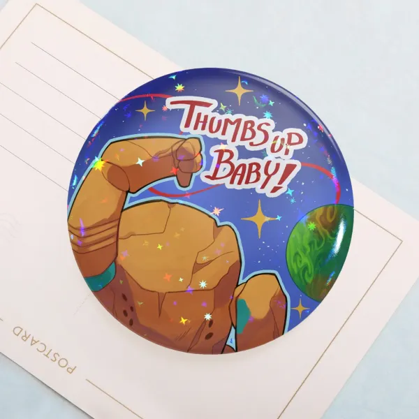 Rocky button pin