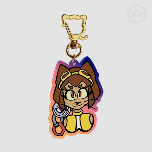 Glitter Acrylic Keychain - Kit & Kaboodle