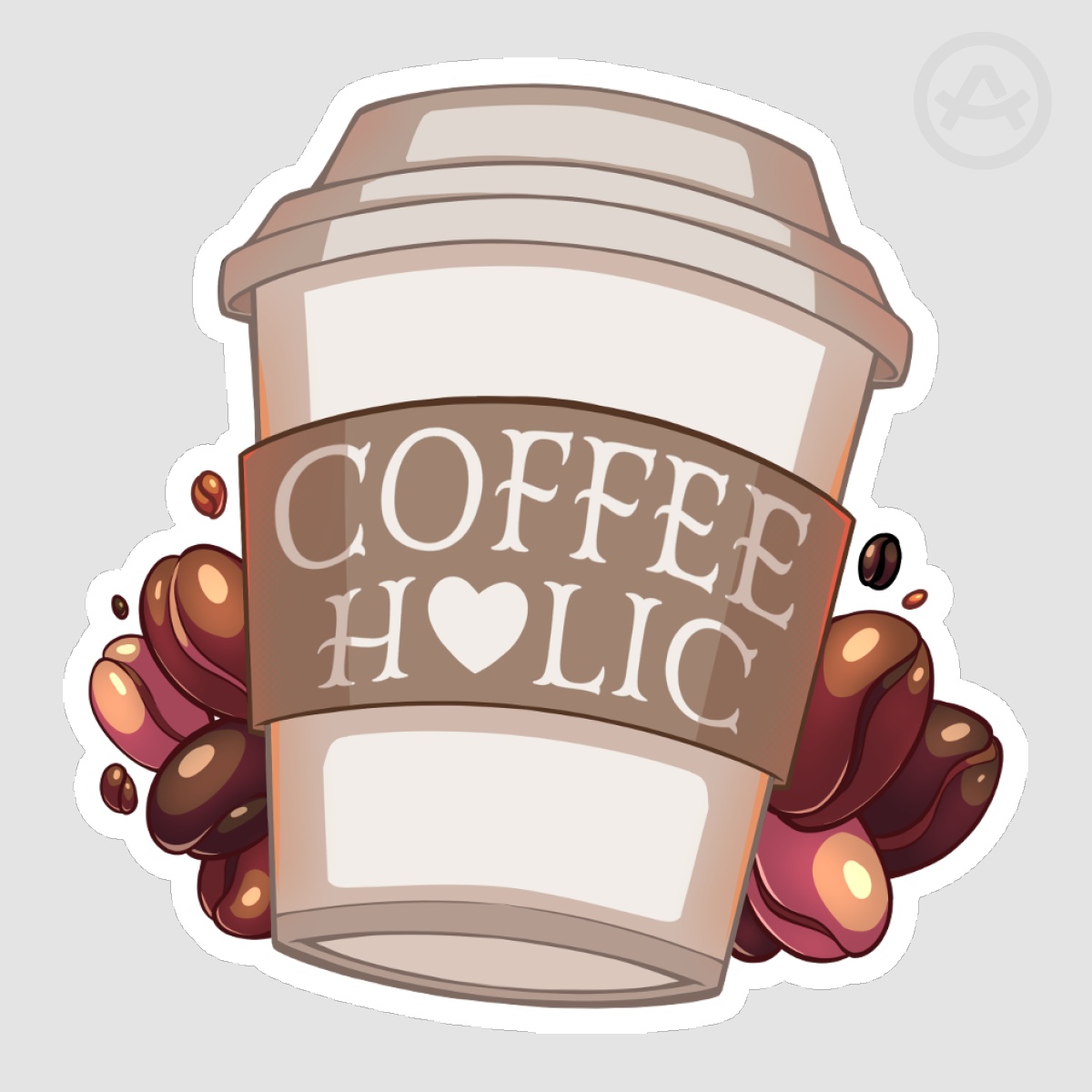 Coffee Holic || Sticker