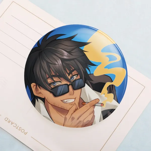 Wolfwood button pin