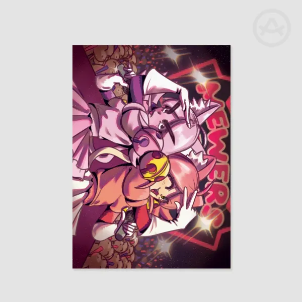 Cutie Mew Mew Magic! - Deltarune a4 Poster Print
