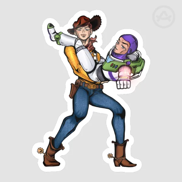 Woody & Buzz Jojos' Style Sticker