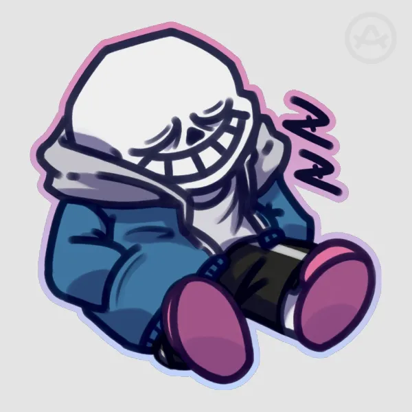 UTDR Sans Colored Edge Die Cut Stickers