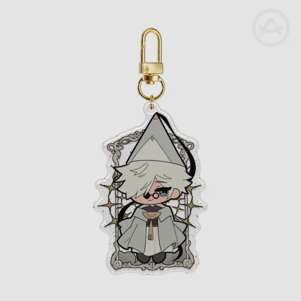 Witch Hat Atelier - Qiffrey acrylic charm, glitter epoxy