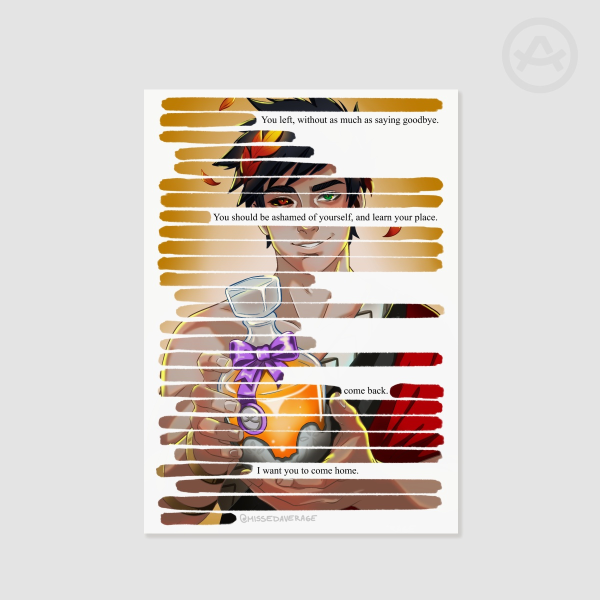 Come Back Zagreus A4 Poster Printing