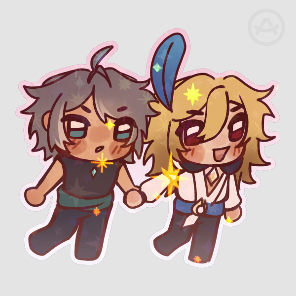 holding hands haikaveh sticker