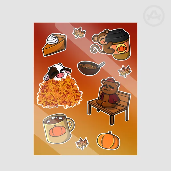 Fall Time Sticker Sheet