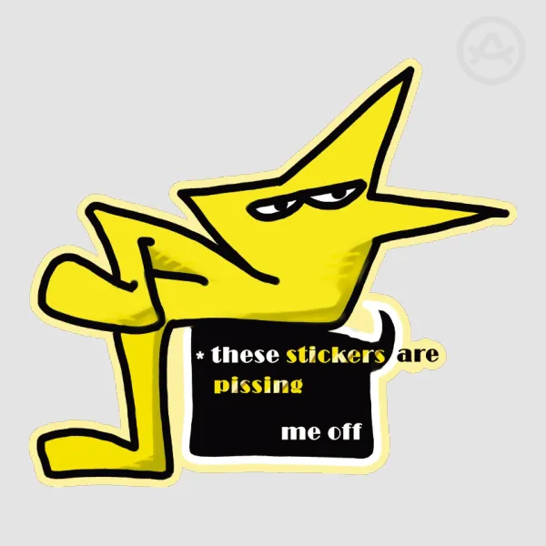 the original starwalker Colored Edge Die Cut Stickers