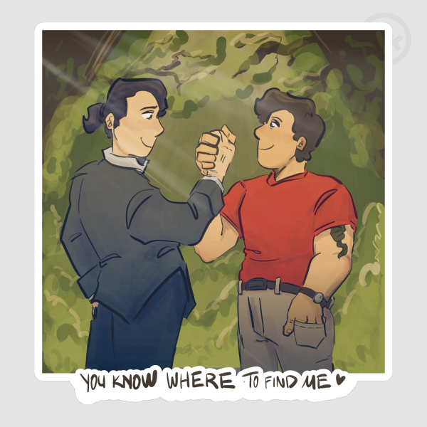 [COBRA KAI] "You Know Where to Find Me" John Kreese & Terry Silver (Cobra Husbands) Die Cut Sticker