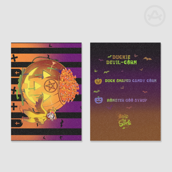 Devil’s Sweet Treats (Halloween Ver.) - Duckie Devil-corn Card