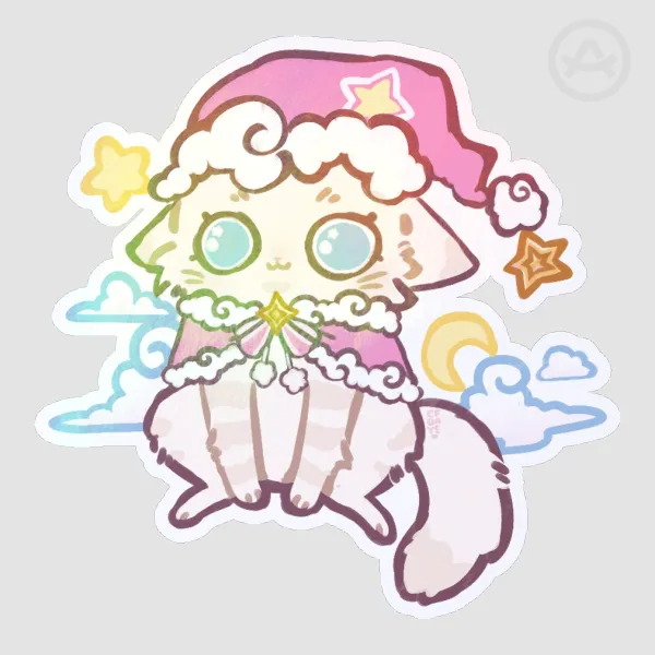 Dream Fika Holographic Sticker