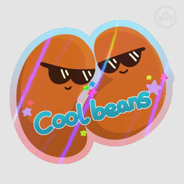 Cool beans sticker