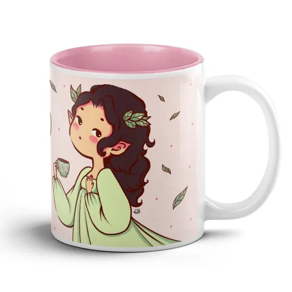 Elftwitch Quote "I like matcha. If you LOVED me, you would know that!" Pastel Pink Matcha Mug