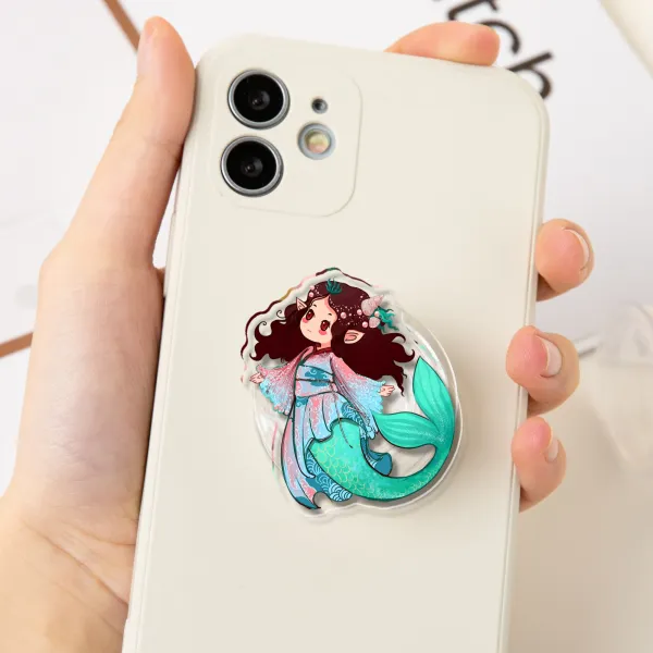 Mermaid Elf Phone Holder - Clear