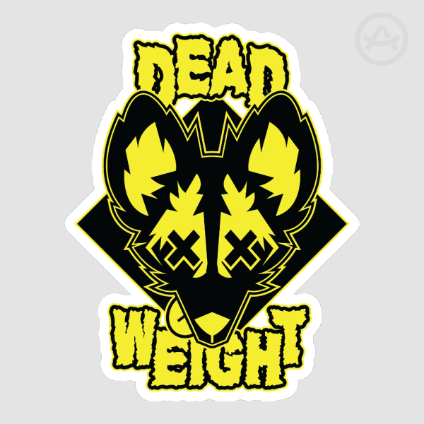 DEAD WEIGHT Sticker (African Wild Dog Design)