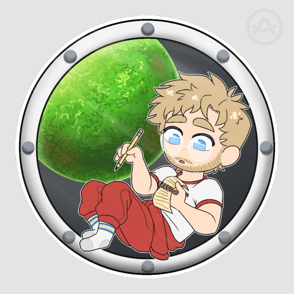 Grace in Space Sticker