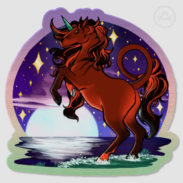 Proud Unicorn Wood Pins