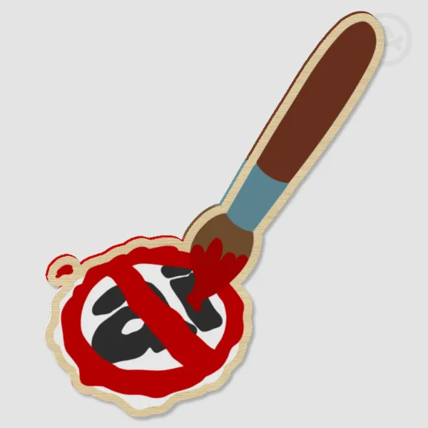 Anti-Ai - Paintbrush - Wood Pins