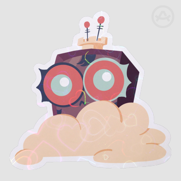 Vinnie in the Sand Sticker