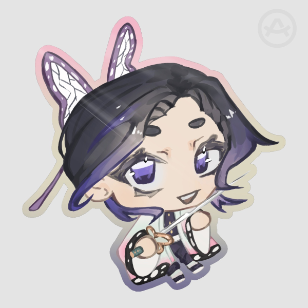 Chibi Kocho Shinobu Glossy Sticker • Demon Slayer