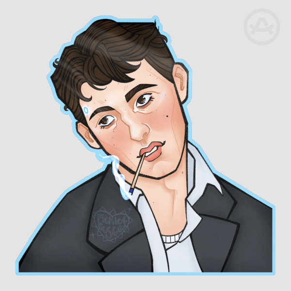 Connor RK800 takes a Thirium Smoke Break
