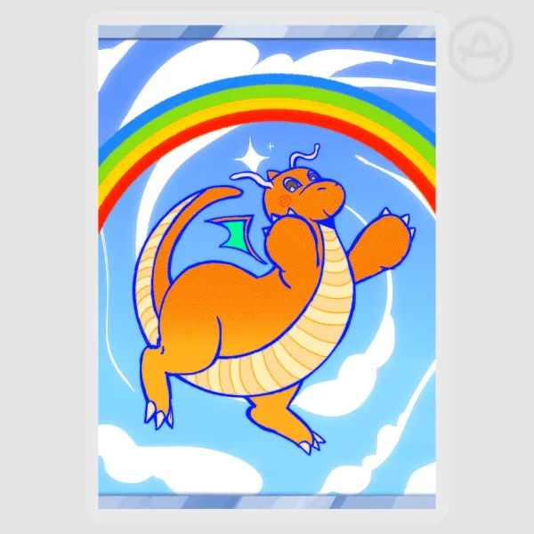 Dragonite Clear Stickers