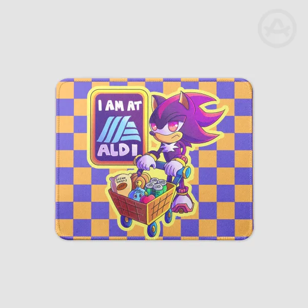 Shadow The Hedgehog I Am At Aldi Rectangular Mouse Pad