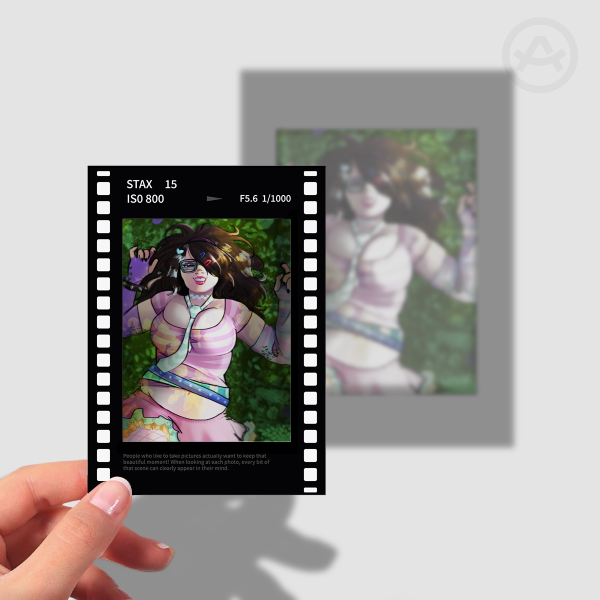 Scene Mei Film Polaroid Photocards - 2.55x3.54"(65*90mm), Black Film