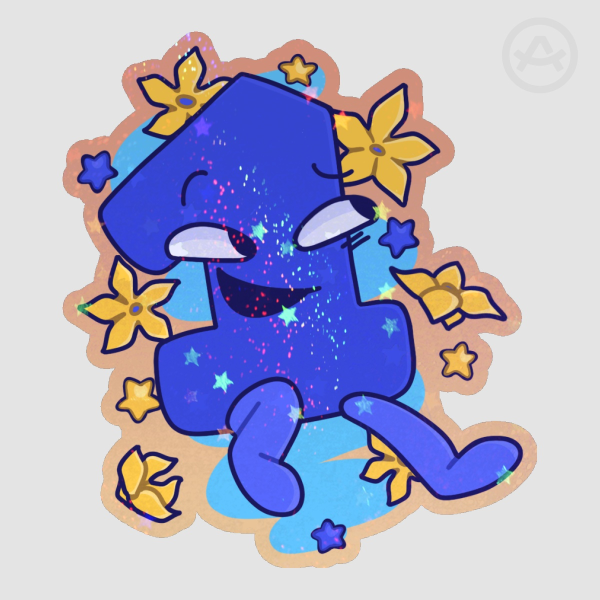 One with the Flowers (Sticker)