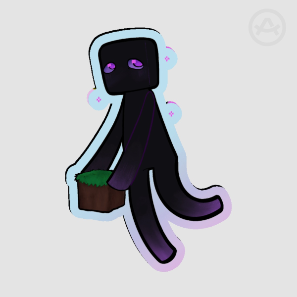 Enderman Acrylic Pin