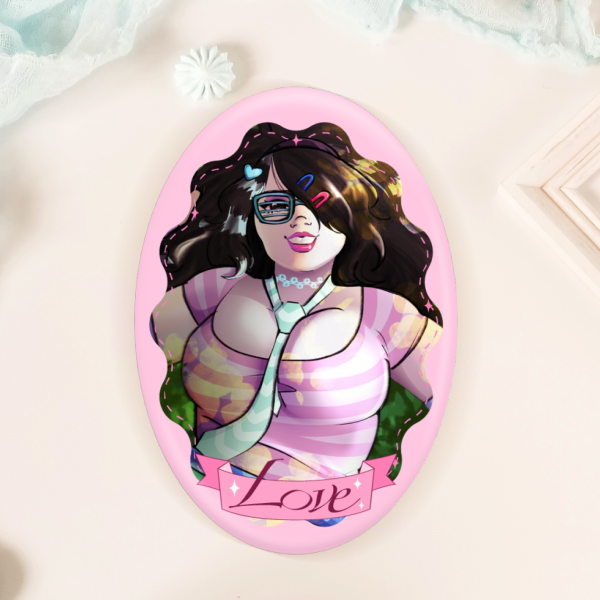 Scene Mei Oval Holographic Badges