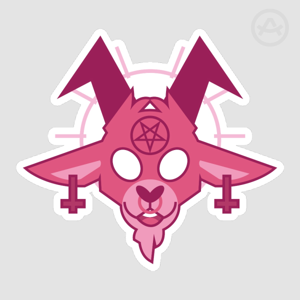 BAPHOMET! ( Pink Pallet ) Sticker