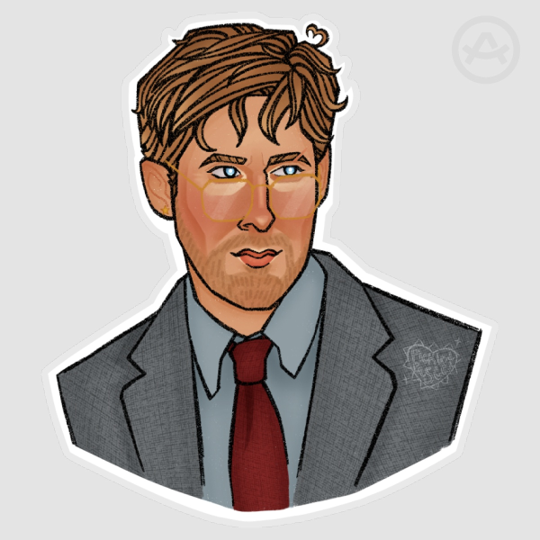 Ryland Grace Bust Sticker
