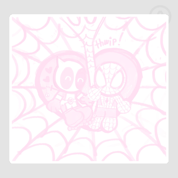 Heart Web Sticker