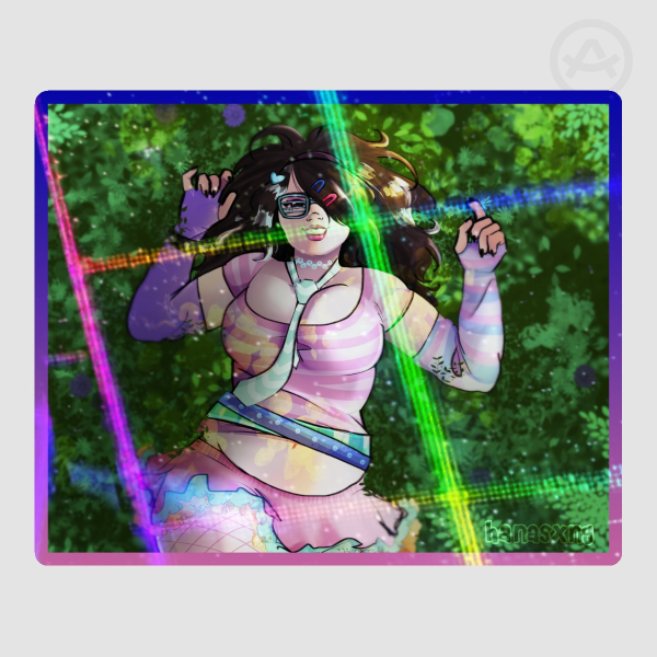 Scene Mei Colored Edge Die Cut Stickers