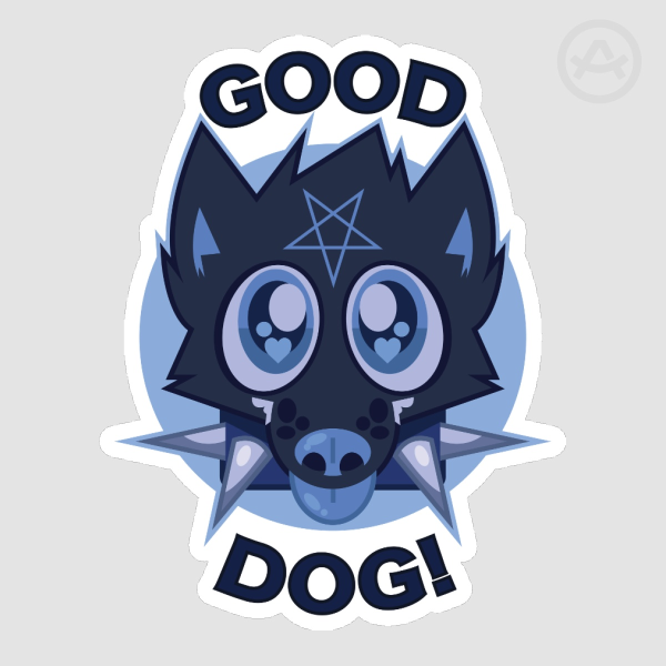 Good Dog! [ Blue Version ] Sticker